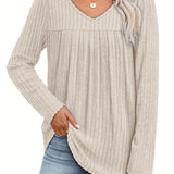 Ellia™ | Leichte Strickbluse mit V-Ausschnitt