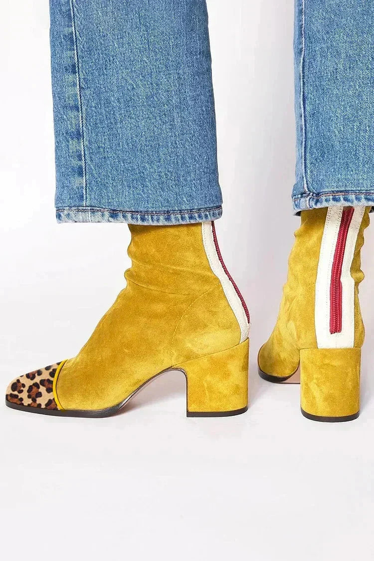 Grimburga – Wildleder-Stiefeletten mit Absatz von Amora Bern, Ansicht 12
