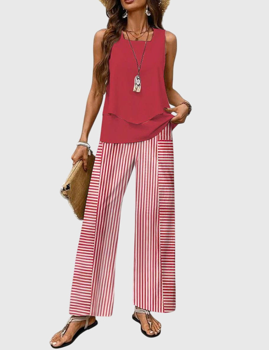 Brenda™ Elegantes 2-teiliges Sommer-Set, Nahaufnahme