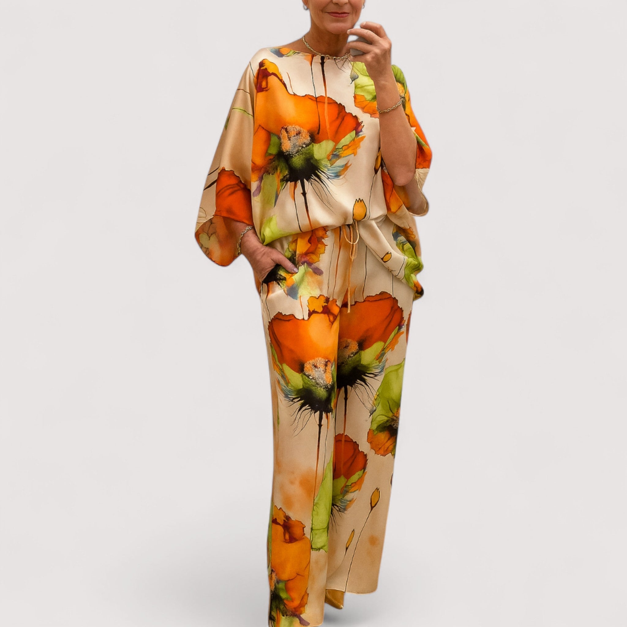 Enya™ Satin-Zweiteiler, Produktansicht