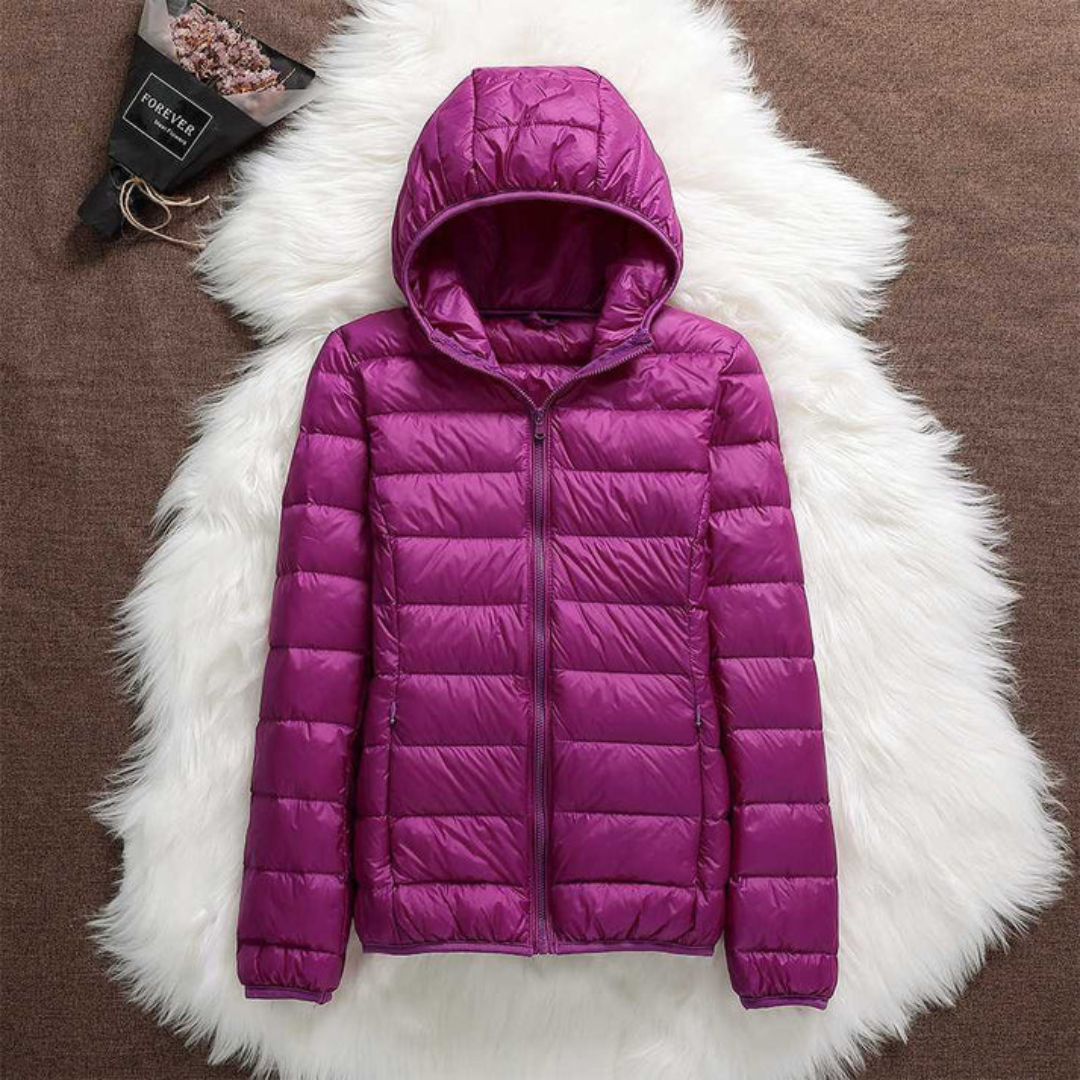 Hildeburg – Übergangsjacke in Violett von Amora Bern, Ansicht 3