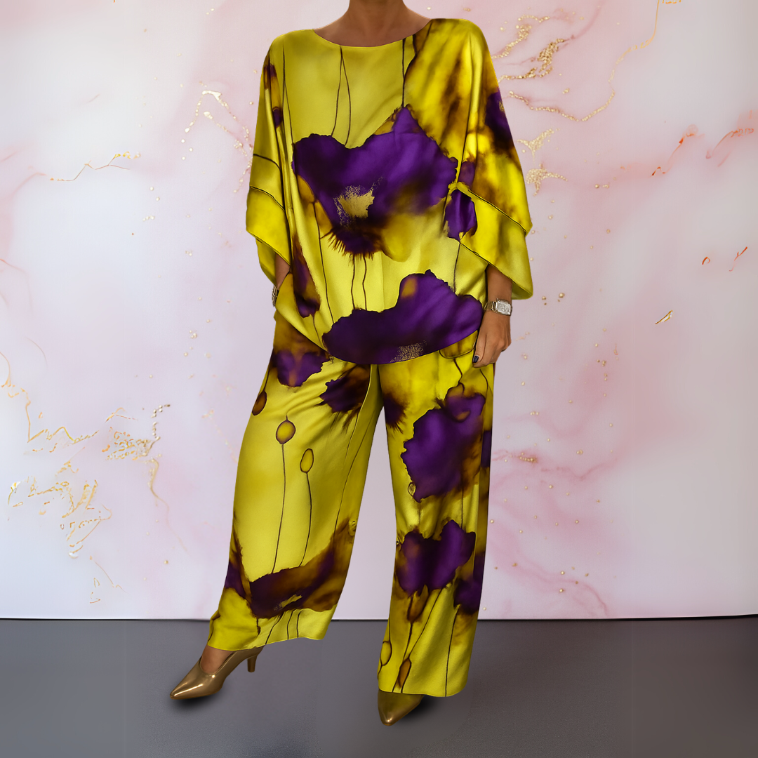 Maelora™ Satin Zweiteiliges Set für Damen, Detailansicht