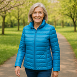Ragnhild – Übergangsjacke in Himmelblau von Amora Bern, Ansicht 2