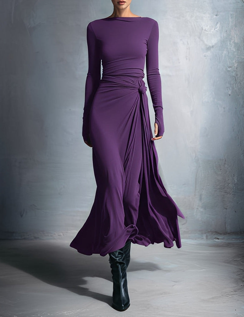 Noémie™ | Maxikleid mit seitlichem Knoten