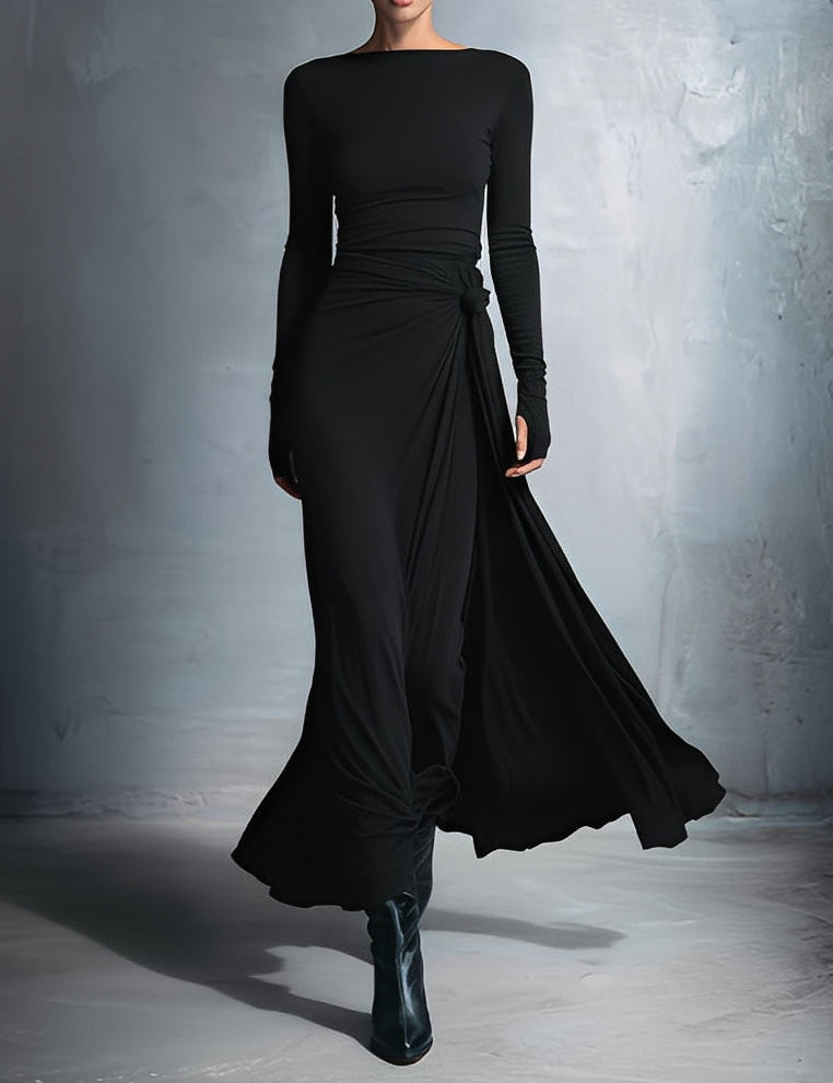 Noémie™ | Maxikleid mit seitlichem Knoten