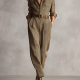 Celia™ | Hosenanzug mit Karo-Muster und raffinierten Details