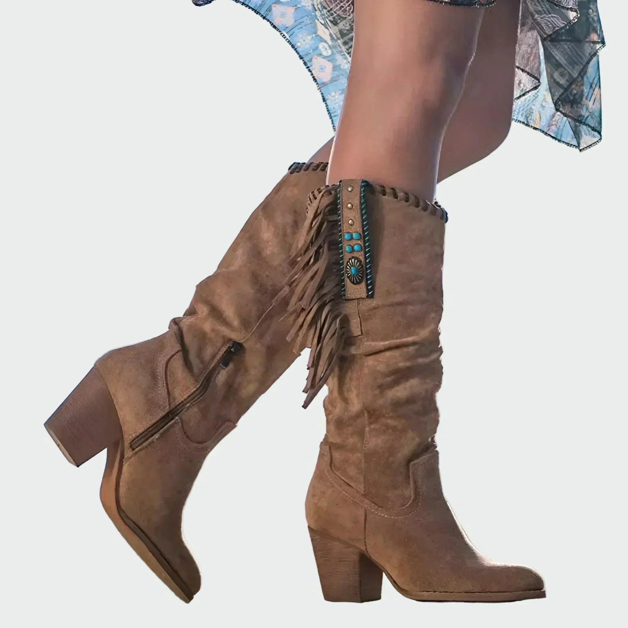 Odilberga – Bequeme Lederstiefeletten im Boho-Stil von Amora Bern