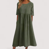 Selina™ | Lässiges Baumwollkleid