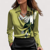 Charlotte™ | Bluse aus Satin mit V-Ausschnitt