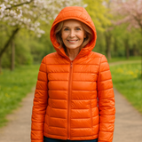 Gebharda – Übergangsjacke in Orange von Amora Bern, Ansicht 2