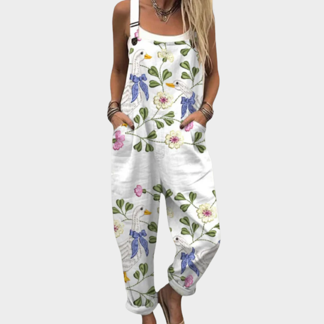 Bequeme Bequeme Bedruckte Overall, Vorderansicht