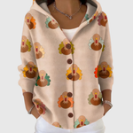 Johanna – Bequemer Strickcardigan mit Kapuze von Amora Bern