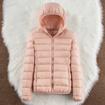 Giselind – Übergangsjacke in Hellrosa von Amora Bern, Ansicht 3