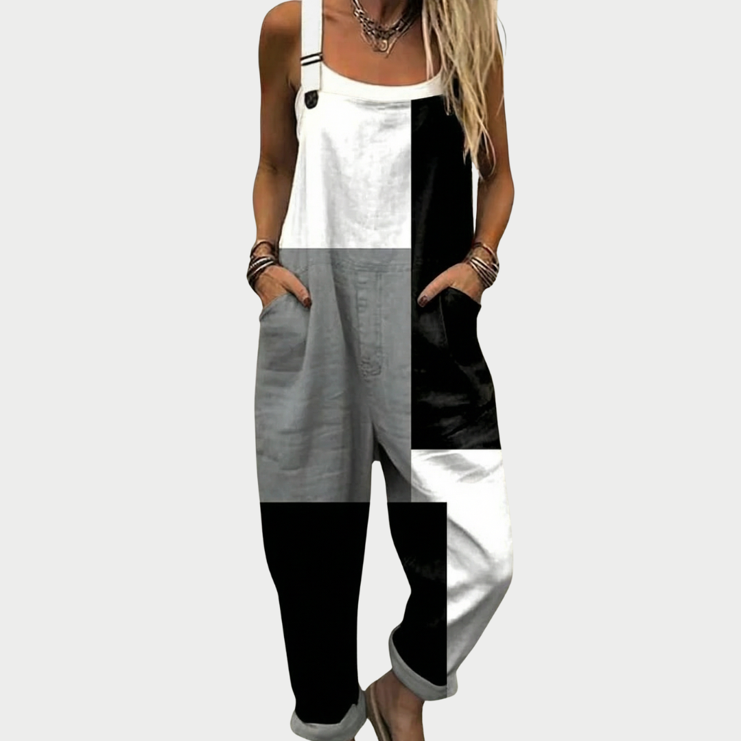 Bequeme Bequeme Bedruckte Overall, Vorderansicht