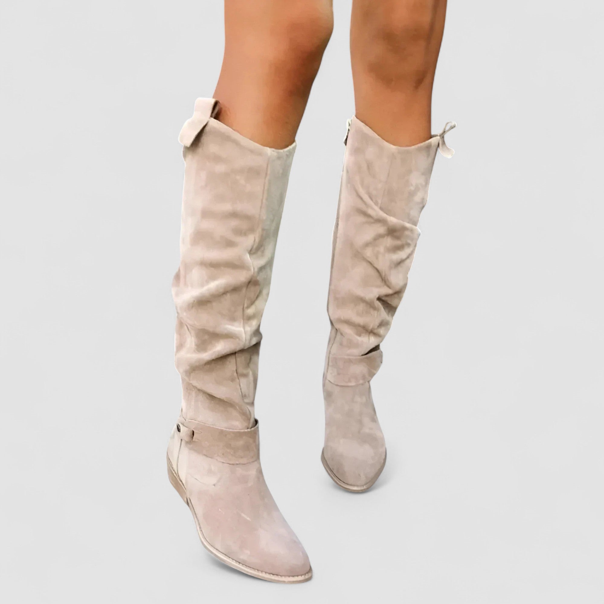 Alberada – Kniehohe Reitstiefel mit gerafftem Schaft von Amora Bern, Ansicht 5
