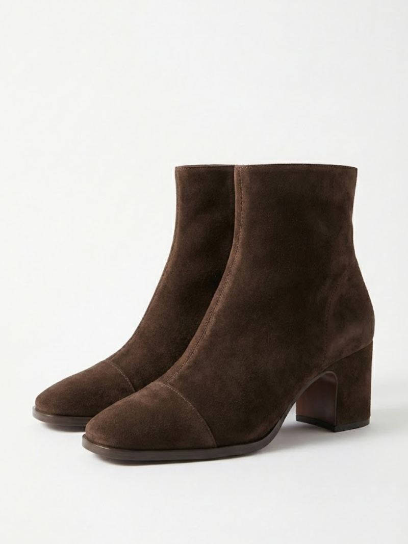 Grimburga – Wildleder-Stiefeletten mit Absatz von Amora Bern, Ansicht 8