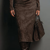 Linn™ | Midi-Kleid in Braun