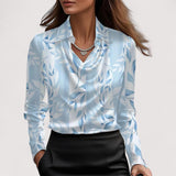 Charlotte™ | Bluse aus Satin mit V-Ausschnitt