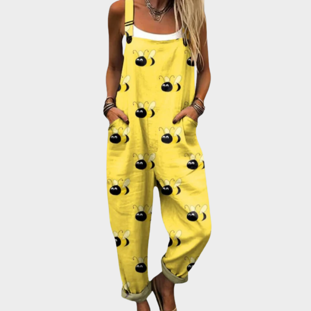 Bequeme Bequeme Bedruckte Overall, Vorderansicht