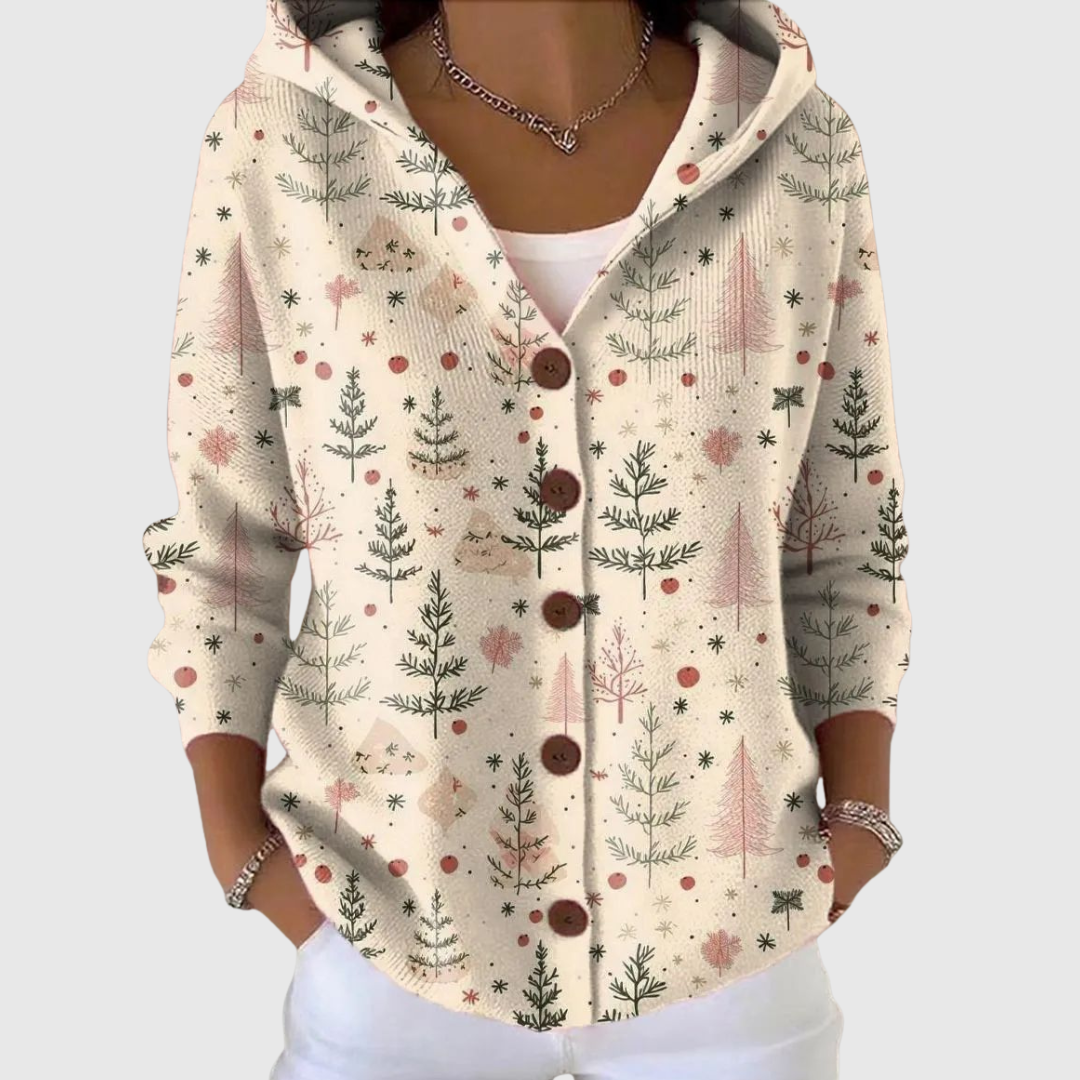 Luise – Bequemer Strickcardigan mit Kapuze von Amora Bern