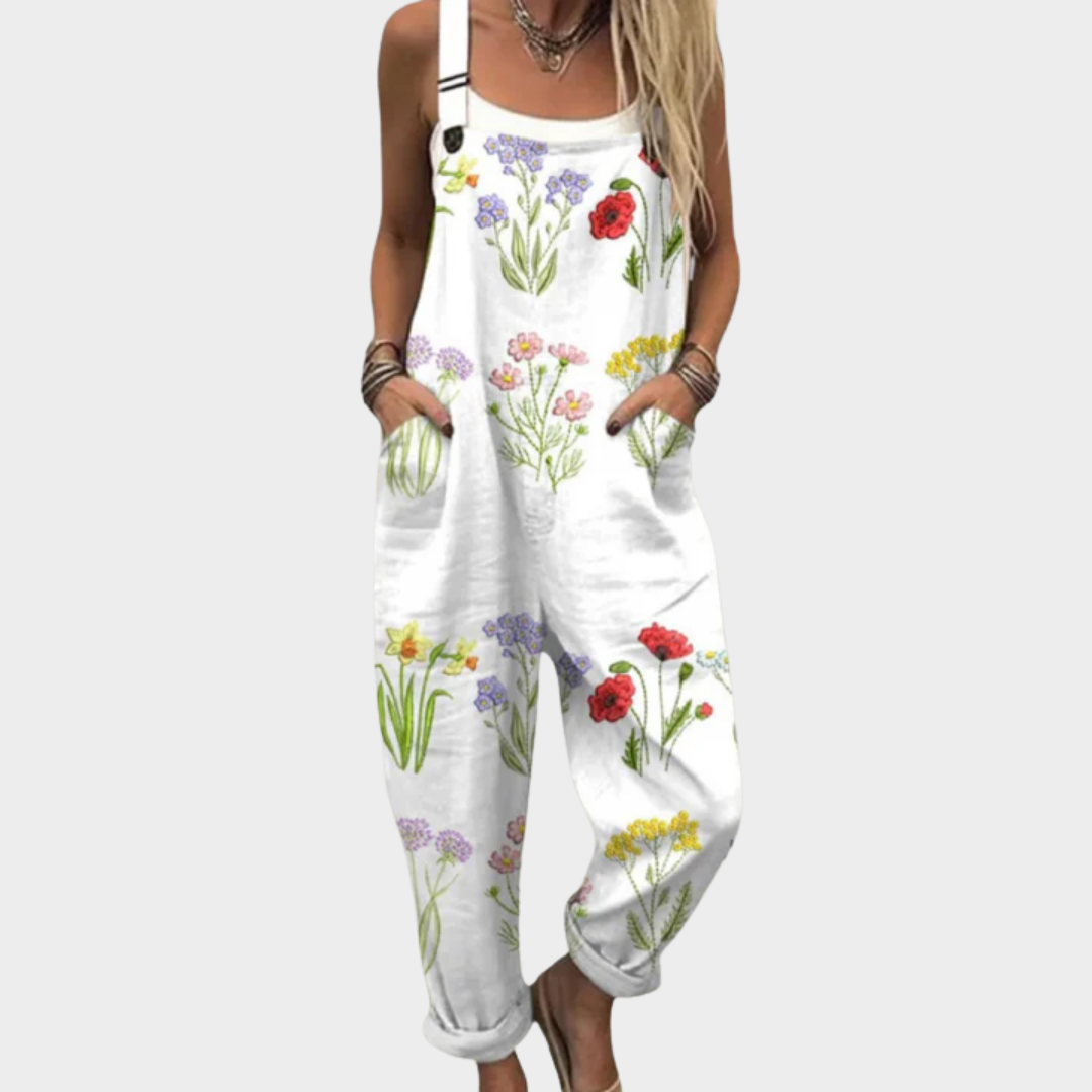 Bequeme Bequeme Bedruckte Overall, Vorderansicht