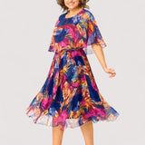 Ayla™ | Bequemes Chiffonkleid