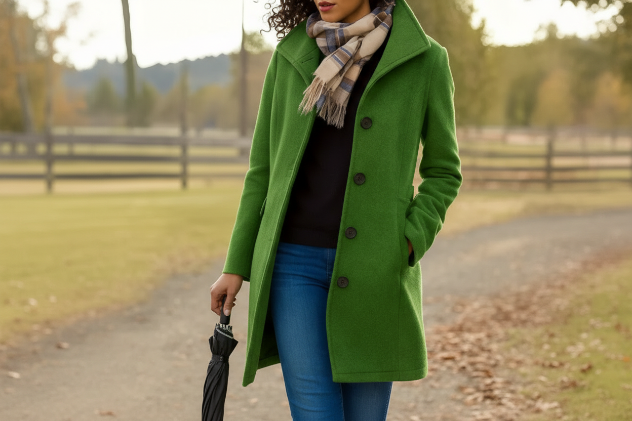 KLASSISCHER LANGER MANTEL