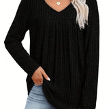 Ellia™ | Leichte Strickbluse mit V-Ausschnitt