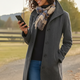 KLASSISCHER LANGER MANTEL