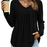 Ellia™ | Leichte Strickbluse mit V-Ausschnitt