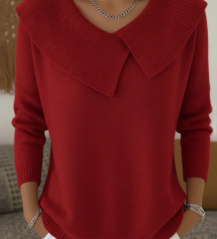 Stella™ | Weihnachtspullover mit Reverskragen