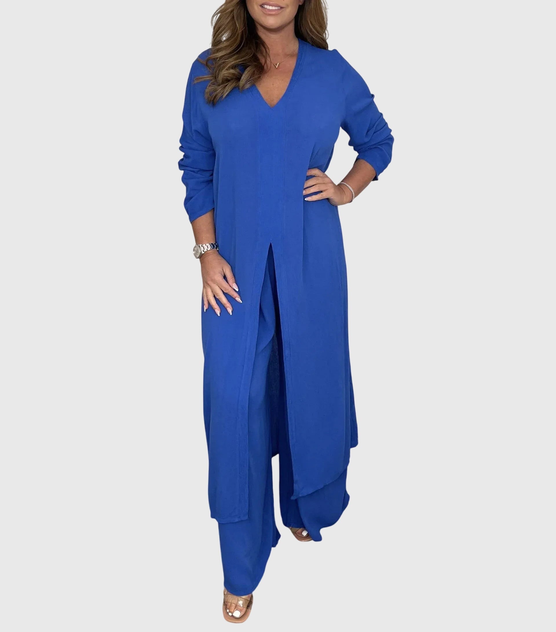 Olivia™ Elegantes zweiteiliges Set, Nahaufnahme