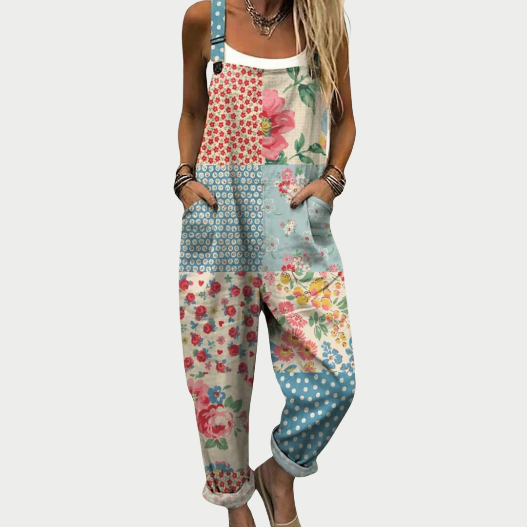 Bequeme Bequeme Bedruckte Overall, Vorderansicht