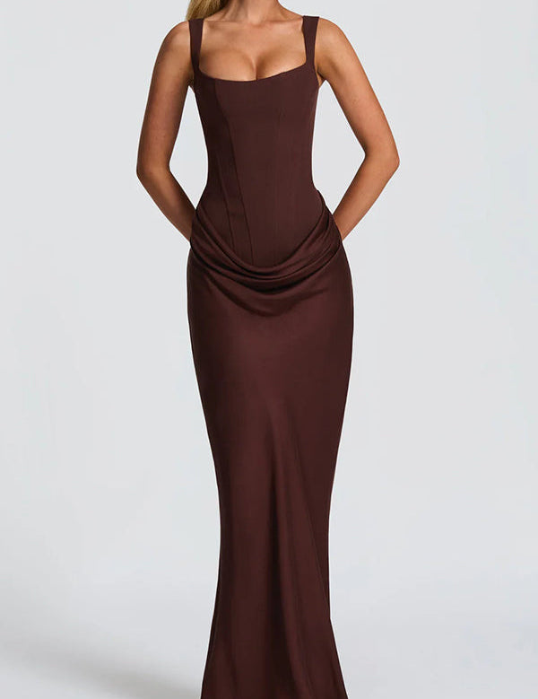 Léa™ | Maxikleid mit quadratischem Ausschnitt