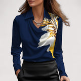 Charlotte™ | Bluse aus Satin mit V-Ausschnitt