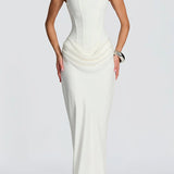 Léa™ | Maxikleid mit quadratischem Ausschnitt