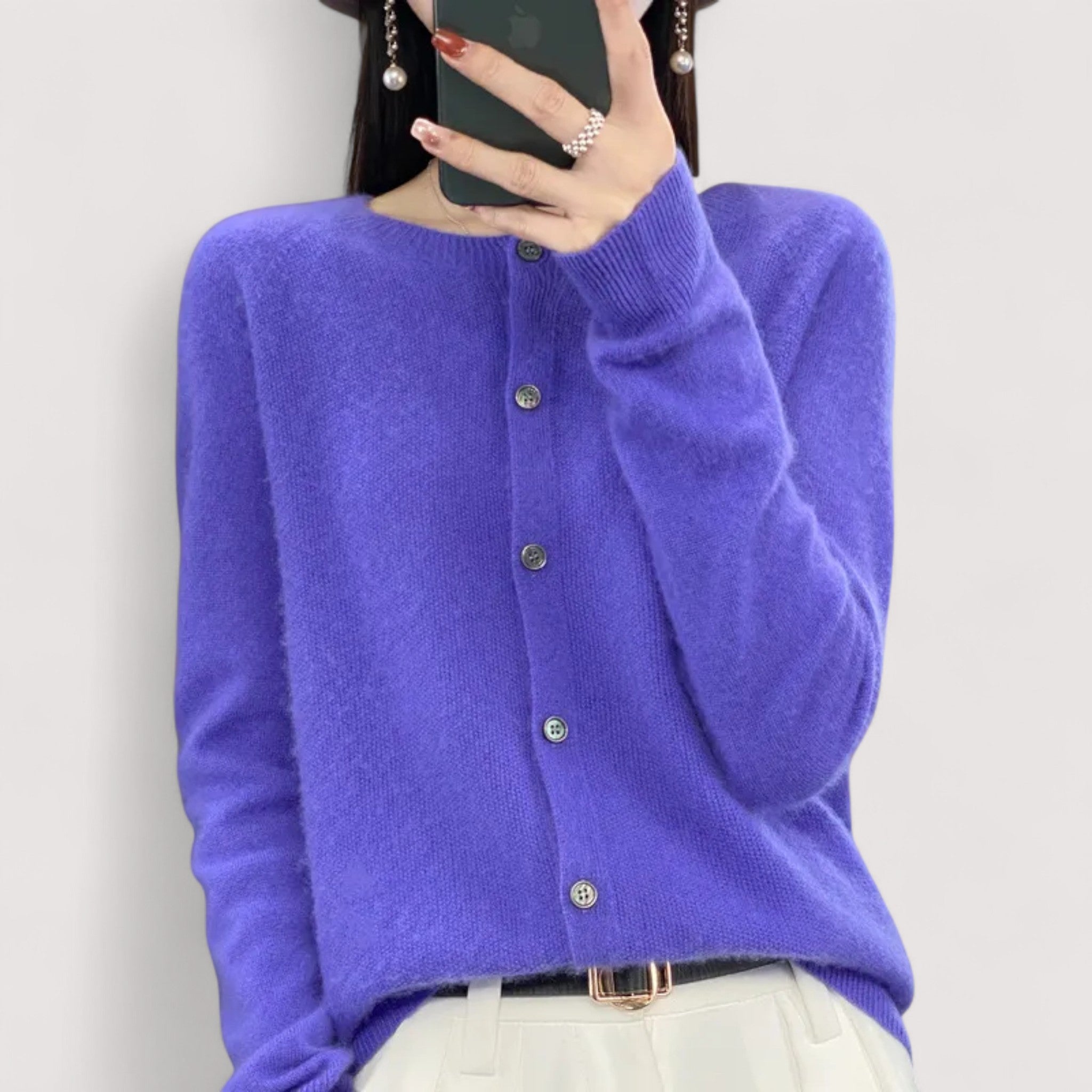 Darija™ – Weicher Cardigan mit Knöpfen