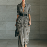 Zoe™ | Plissiertes Maxikleid