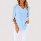 Leonie™ | V-Ausschnitt-Bluse