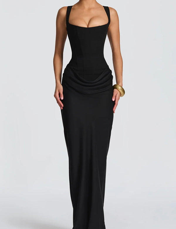 Léa™ | Maxikleid mit quadratischem Ausschnitt