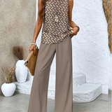 Ovelynra™ | Ärmelloses Oberteil und Hose mit weitem Bein Set