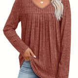 Ellia™ | Leichte Strickbluse mit V-Ausschnitt