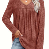 Ellia™ | Leichte Strickbluse mit V-Ausschnitt