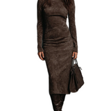 Linn™ | Midi-Kleid in Braun