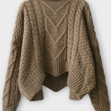 Haimhild – Zopfmusterpullover & weite Strickhose Set von Amora Bern, Ansicht 2