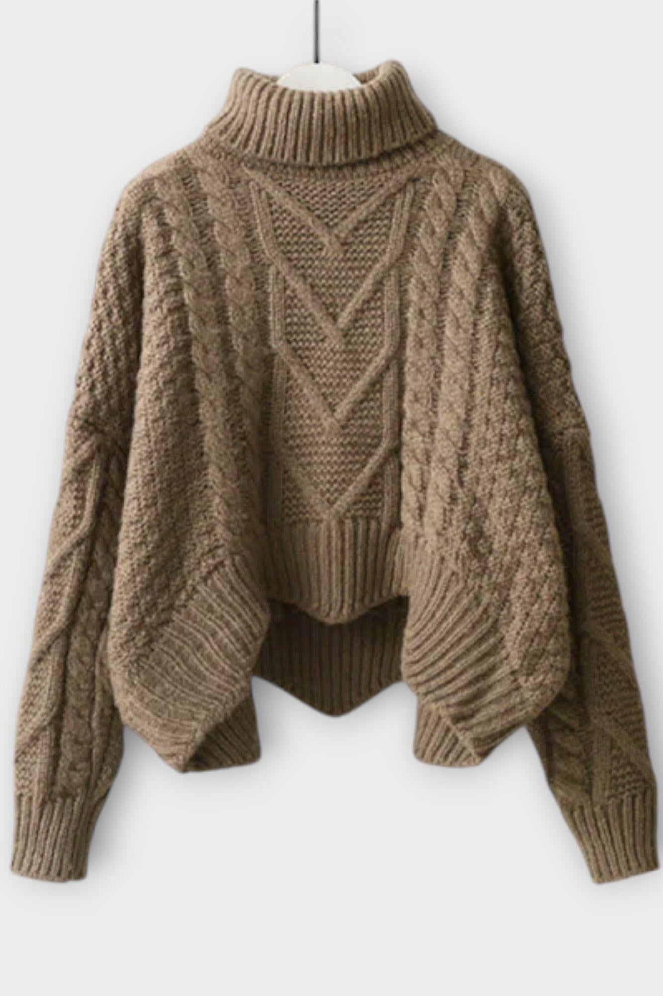 Haimhild – Zopfmusterpullover & weite Strickhose Set von Amora Bern, Ansicht 2