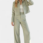 Edelgund – Kurze Jacke & weite Hose Set von Amora Bern, Ansicht 2