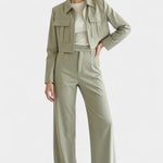 Edelgund – Kurze Jacke & weite Hose Set von Amora Bern, Ansicht 4