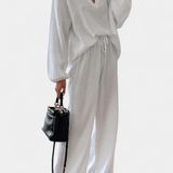 Eberhild – Lockeres Langarm-Oberteil & weite Hose Set von Amora Bern, Ansicht 11