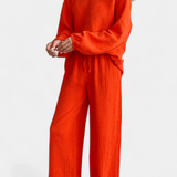 Eberhild – Lockeres Langarm-Oberteil & weite Hose Set von Amora Bern, Ansicht 5